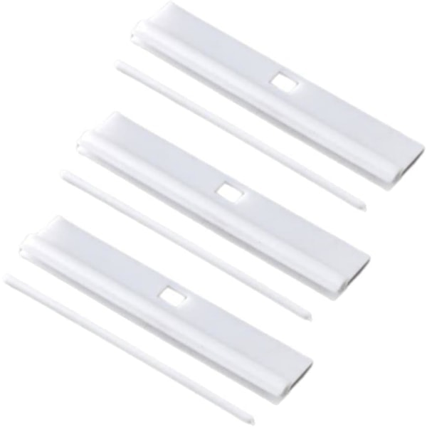 Vertikala Persienn Upphängare 5\" (127mm) Ersättning Vita Upphängare för Lameller DIY Justerbara Vertikala Persienn Tillbehör 20-pack.