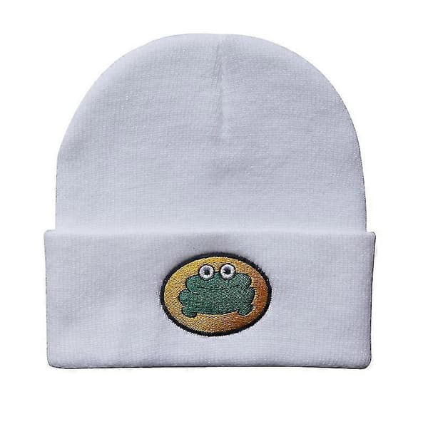 Parappa The Rapper Beanie - Broderet Vinterhue til Mænd og Kvinder white