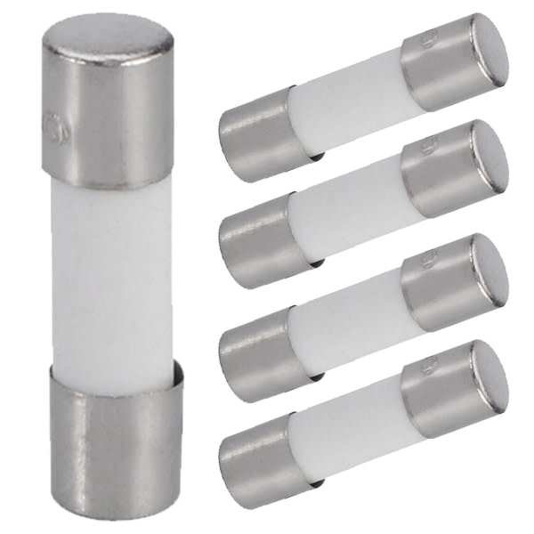 5pcs 5x20mm 6.3a Slow Ceramic Fuse T6.3a 250v