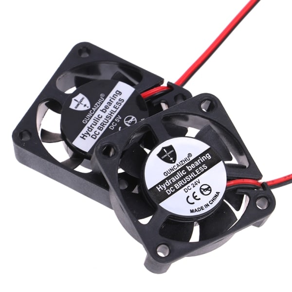 4010 24V Tyst kylfläkt Super Tysta fläktar för Ender Black 24V