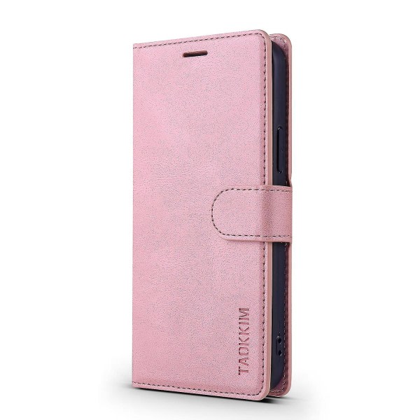 Taokkim Pu Läder Telefonveske Med Plånboksställ För Iphone 12 / Iphone 12 Pro - Rosa ( Färg Rosa ) null ingen