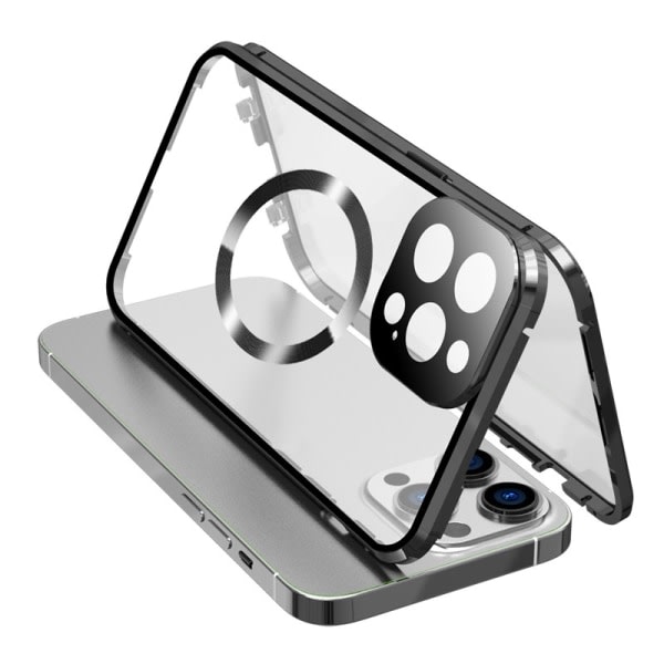 CDQ Dubbelsidig spänne HD telefonfodral med linsbeskyttelse for iPhoneCDQ