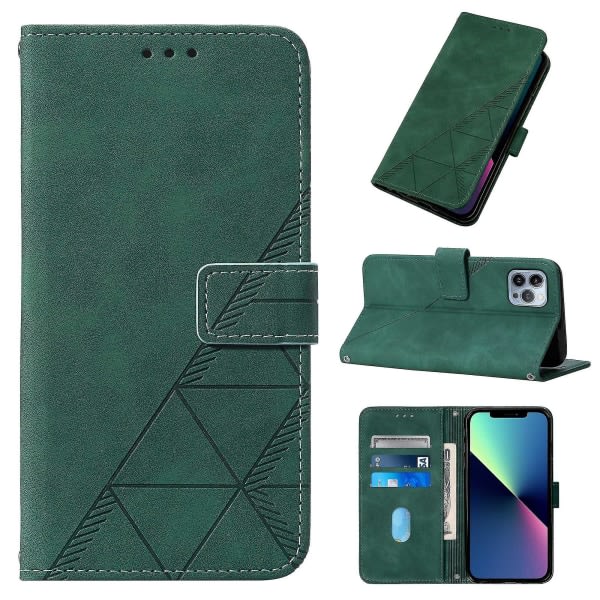 Case Kompatibel Iphone 11 Pro Max Cover Premium Pu-läder med kreditkortshållare Flip Folio Bok Stativ Magnetisk Etui Coqu green none
