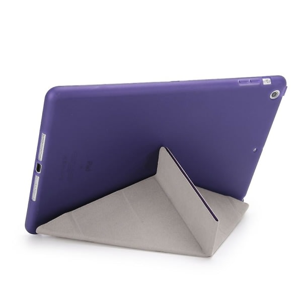 For Ipad 9.7 (2018) / 9.7 (2017) Origami Smart Pu Leather + Tpu Tablet Case Purple