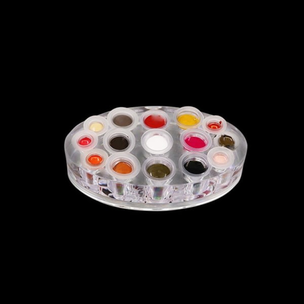 15-håls tatuering färg bläckflaska kopphållare set komplett (oval)