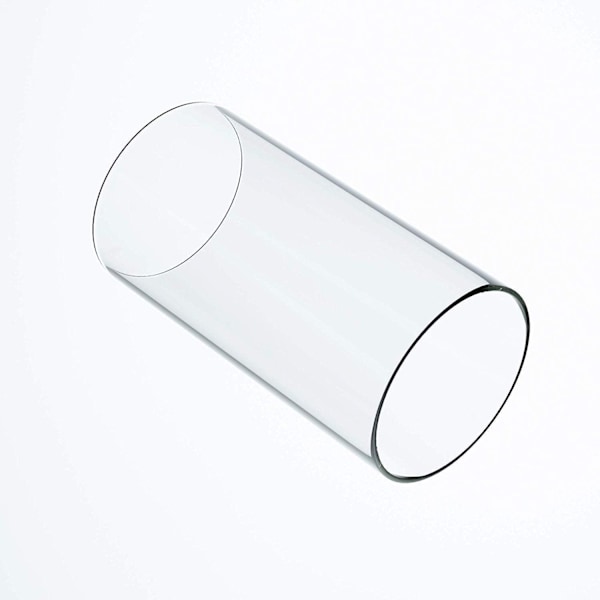 Stor Glaslanterne til Orkanlys, Åben i Begge Ender, 10 cm Bred x 10 cm Høj Klar Clear 4'' wide x 4'' tall