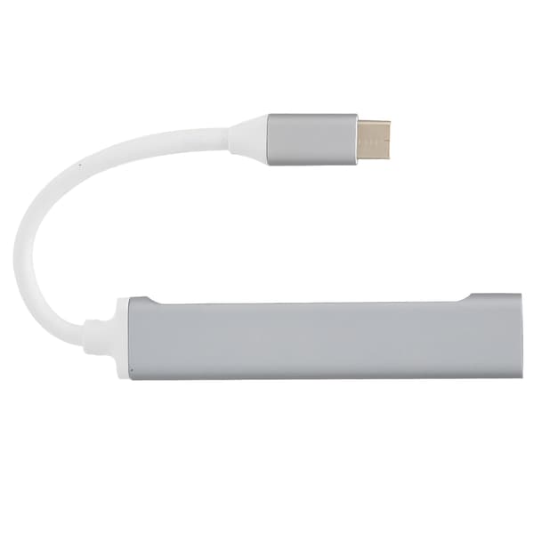 Exakt Musrörelse 4-i-1 USB C-hubb med 4 USB-portar (1 x USB 2.0, 3 x USB 3.0), stöder lagringsdiskar, tangentbord och mus, hårddiskar eller valfritt