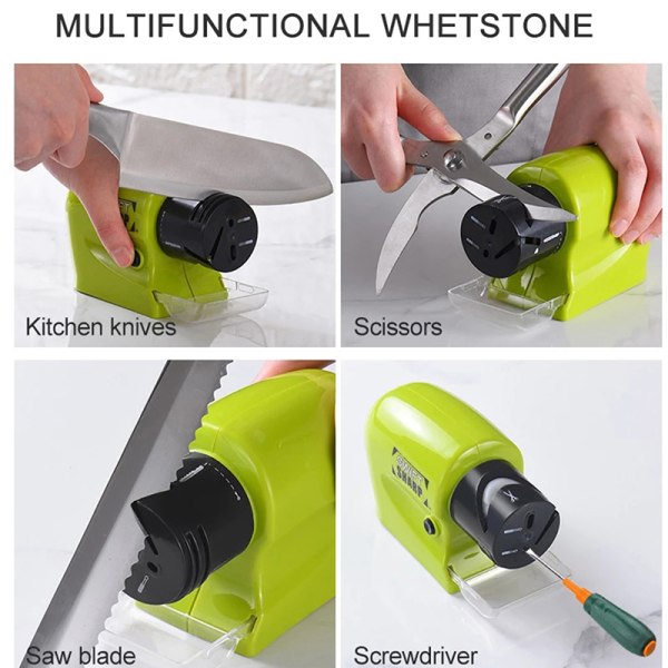 5 sekunders hurtig slipestenssliper for saks Green One Size
