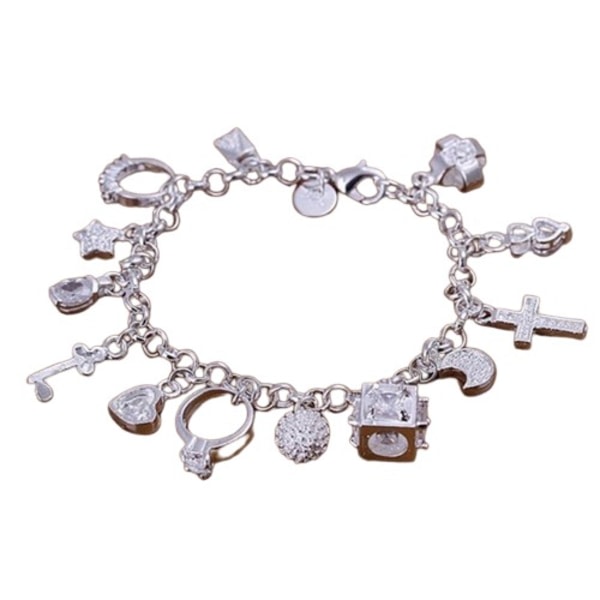 925 sterling sølv smycken mode armbånd söta kvinnor zdq