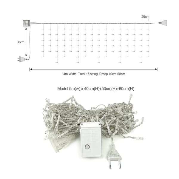 LED-valosarja ulkokäyttöön lämmin valkoinen_tfrf