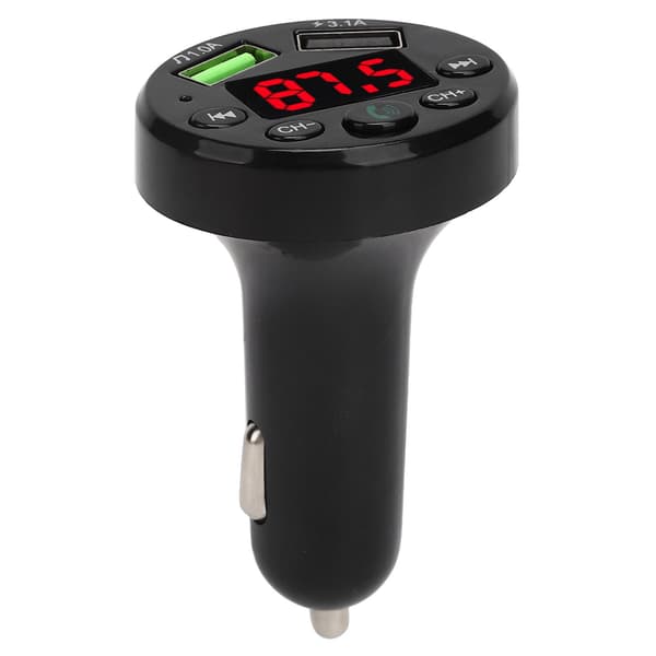 E6 Auton Bluetooth 5.0 MP3-soitin Modulaattori Kaksois-USB-pikalataus FM-sovitin Lähetin_tfrf