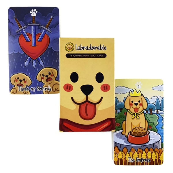 Labradorable Tarotkort Spådom Ödesdivination Deck Familj Pa En storlek