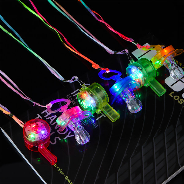 24 stk. Glow in the Dark festartikler, inkl. 12 stk. LED-blå 12 stk.