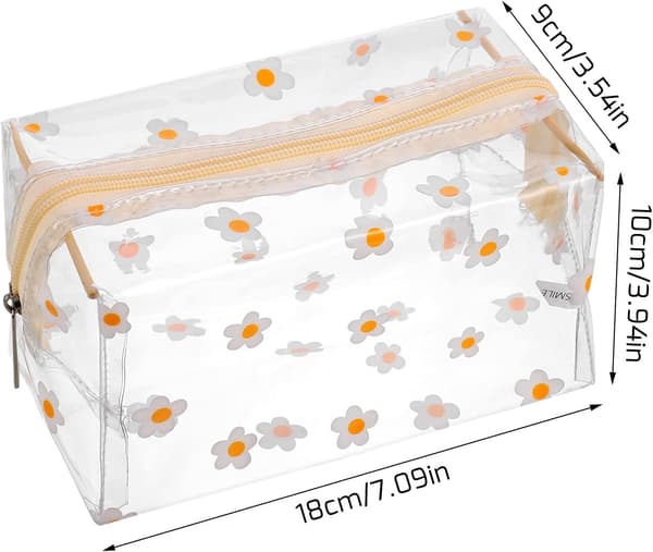 2 stk. transparente penalhuse store penalhuse makeup taske, tran_tfrf