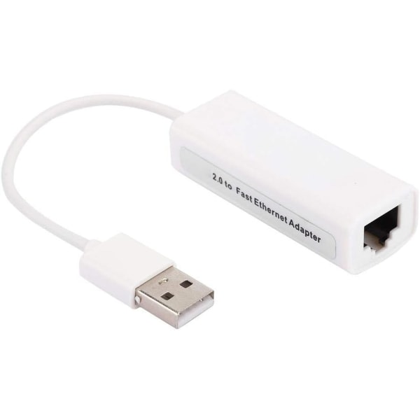 CDQ USB 2.0 till Ethernet-adapter, yttre nätverkskort av chip, mycket bekväm portabel nätverksenhetsadapter