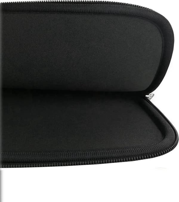 14 tommer laptop sleeve Stødresistent Ridsefast Polyester Med Tilbehørslomme til Rejse og Arbejde Sort