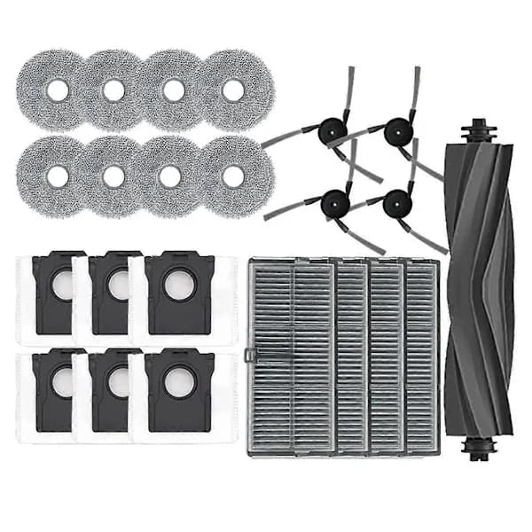 Til X40 Ultra/ X40Pro Tilbehør Rullebørste Sidebørste Filter Moppepuder Klude Støvpose Robotstøvsuger Reservedele