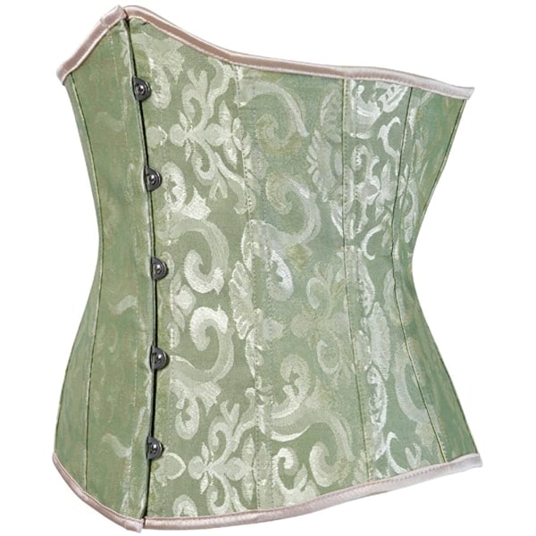 Waist trainer underbyst midja, grön, medium Green Medium zdq