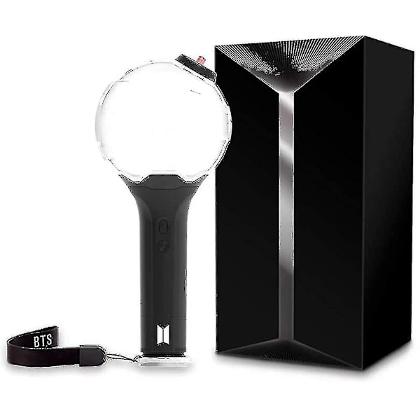 BTS Officiell Light Stick Ver.3 Med 7 Fotokort & Gratis Present (rui)