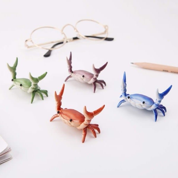 Pennhållare för skrivbord, Japanese Creative Cute Crab Pennhållare Purple CDQ