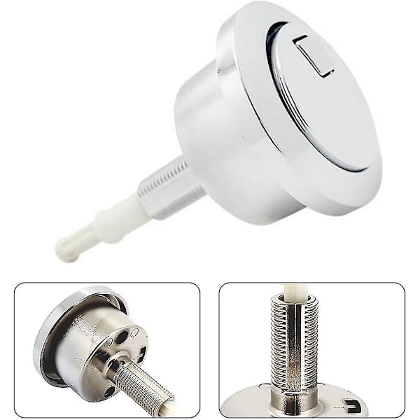 Geberit Type 280 Dobbel Spylknapp Utbytting, ABS Krombelegg - Gi Badrommet Stil