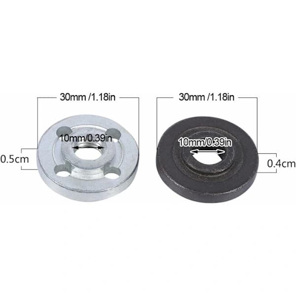 1 par elektrisk slipemaskin vinkelsliper flensutskifting indre festeelement ytre flensmutter for 9523_tfrf