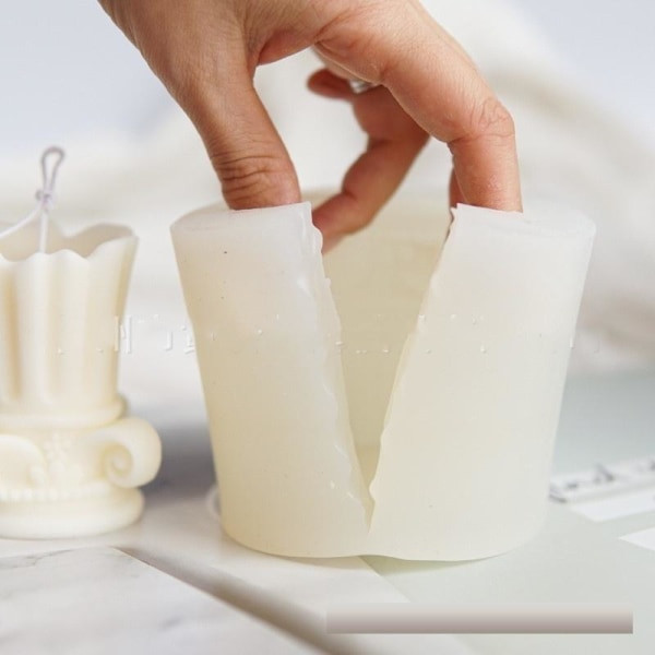 Ljusformar Ljus Stearinljus DIY Gjutformar i Silikonform BR-427