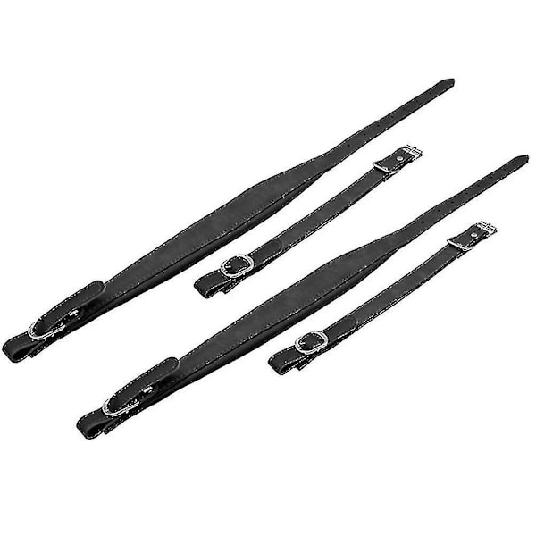 2 stk Justerbare Lær Trekkspillremmer Vanntett For 16-120 Bass Trekkspill Reservedeler