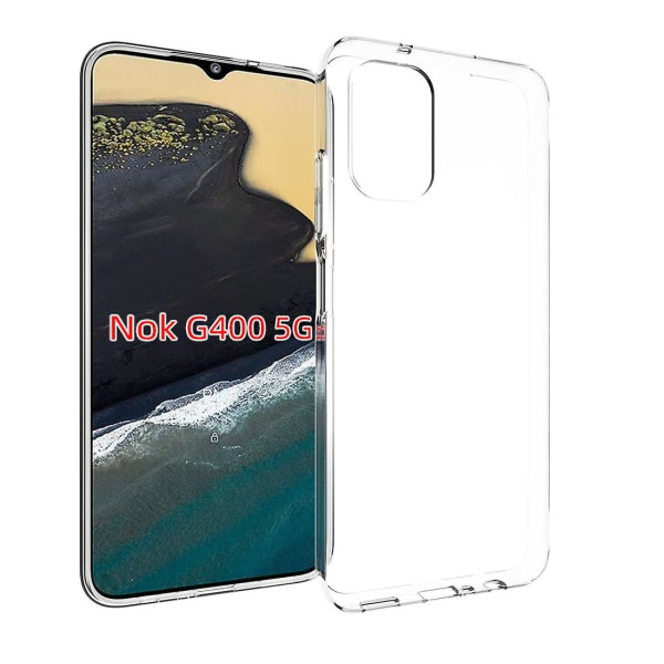 Vattentät Texture Tpu phone case för Nokia G400 5g Transparent ingen