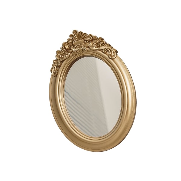 Retor Makeup Mirror Speglad bricka Fåfänglighed Serveringsbricka Hem 17x25cm