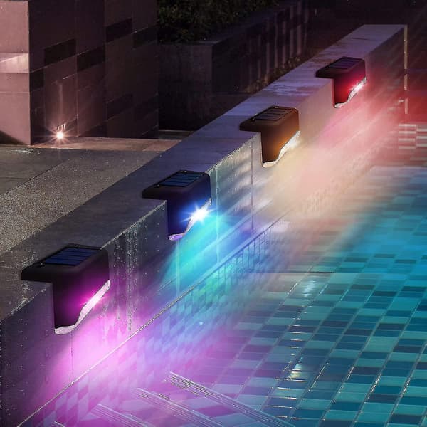 Solcellslampor för pool, 4-pack, pooltillbehör för natten