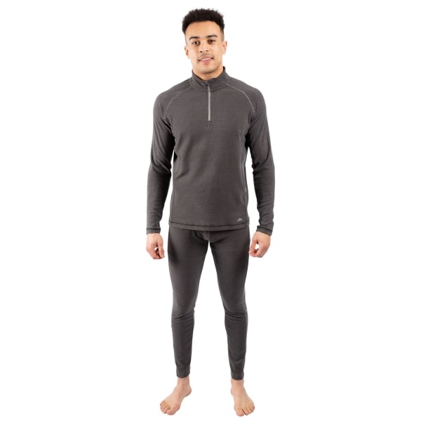 Trespass Herre Del Base Layer Top L Sort/Stormgrå Black/Storm Grey L zdq