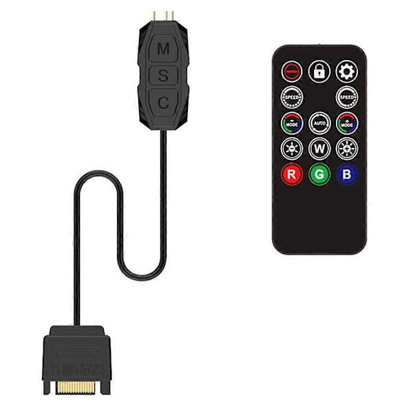ARGB Controller RGB-controller til PC-computerkabinet LED-slinge 3pin_tfrf
