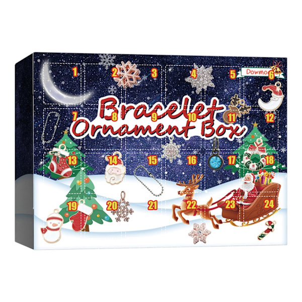 Julekalender 2023 - 24 Gaver og Figurer, Nedtellingskalender for Barn Style 2