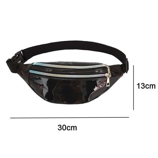 Fanny Packs til kvinder Festival Party Rave Shiny Phanny Pack Resevandring Midjepaket zdq