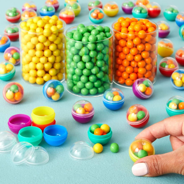 150 Gumball Kapsler, 1.3\", Klar, Gaveposer
