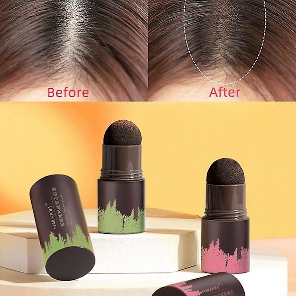 Vattentätt hårlinjepuder i hårfärg Kantkontroll Hårlinje Skuggmakeup Hårconcealer Root Cover Up Unisex hårsmink C deep brown
