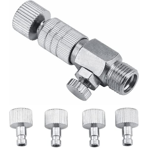 Airbrush Disconnect metallbeslag, 4 X 1/8\" hane-hona beslag för anslutning av Airbrush Air Compressor