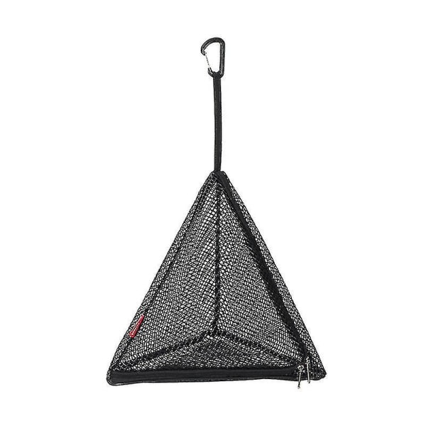 Vikbart campingnät, triangulär hängande korg för torr förvaring, design med dubbla dragkedjor, medium (40*43,5 cm) zdq