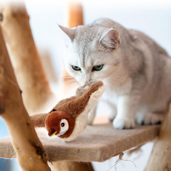 Electronic Interactive Flying Bird - Perfect Toy for Cats