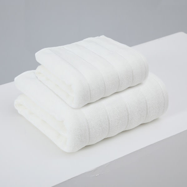 Håndduk i bomuld Badhandduksset Badrum Absorberende håndduk Beige