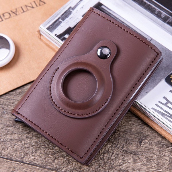 airtag plånbok lommebok apple airtags korthållare kort kaffe kaffe