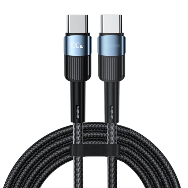 100W Typ C till Typ C-kabel PD Snabbladdning Laddare sladd Datakabel för bärbar telefon USB C till USB C-kabel 100W 5A Blue szq