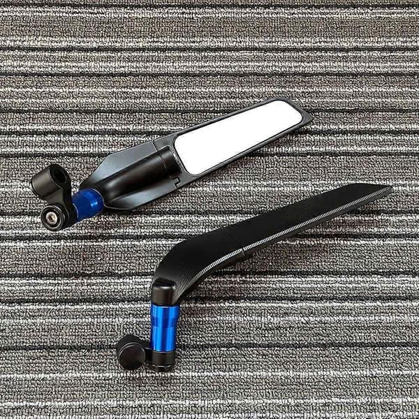 For Yamaha MT10 MT09 MT07 MT125 Motorcycle Rearview Mirror Adjustable Rotating Fixed Wind Wing Rearview Mirror-Perfet Blue_tfrf Blue