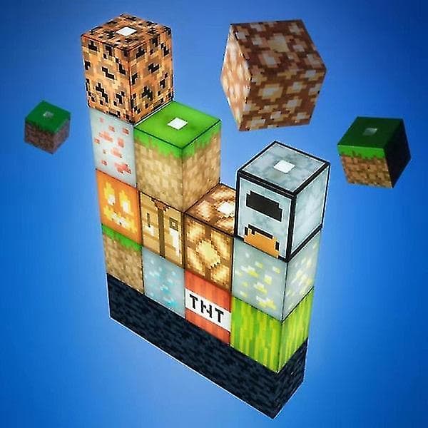 Minecraft Nattlampa - USB-driven - Kreativ Byggstensmontering