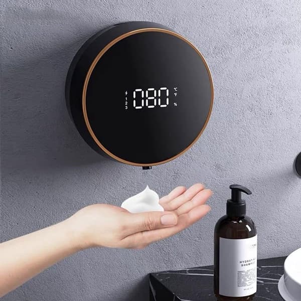 Wall Mounted - Soap Dispenser - Timeless - 300 - ml - With - Sensor - Wall Mount - Soap Dispensers - Black