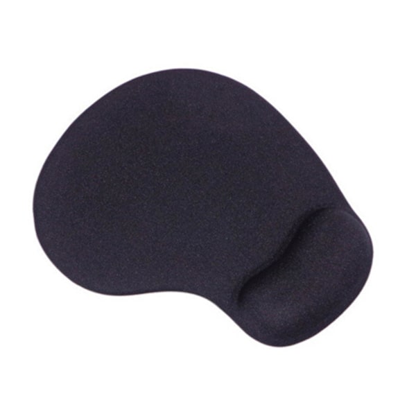 Mjuk silikonmusmatta med ergonomiskt handledsstöd för kontor Black