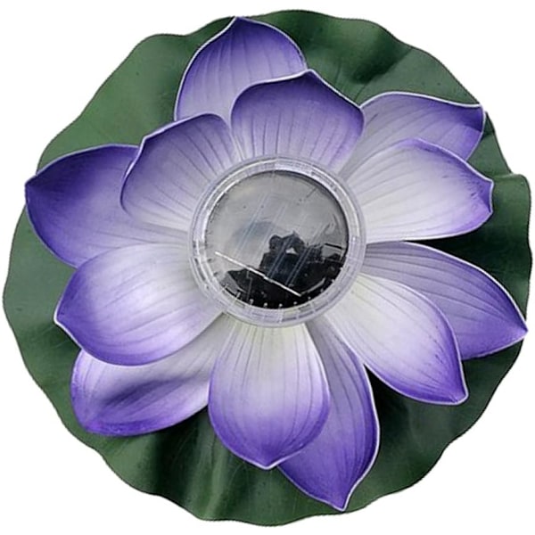 Vattentät solcellslampa med LED färgskiftande lotus skumblomma för utomhusbruk, flytande trädgårdspool dammlampa