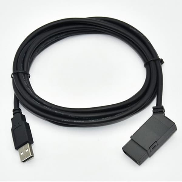 USB-LOGO programmeringskabel, isolerad, för LOGO PLC, USB-kabel, RS232-kabel, 6ED1057-1AA01-0BA0, 1MD, svart