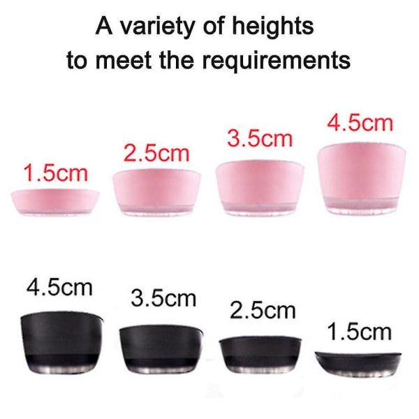 1 pari Gel Height Öka innersulor